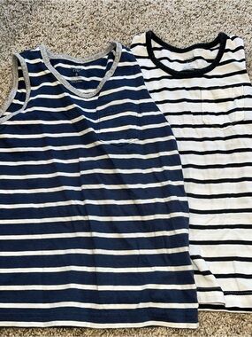 Boys striped tank tops bundle carters size 6 pocket tshirt